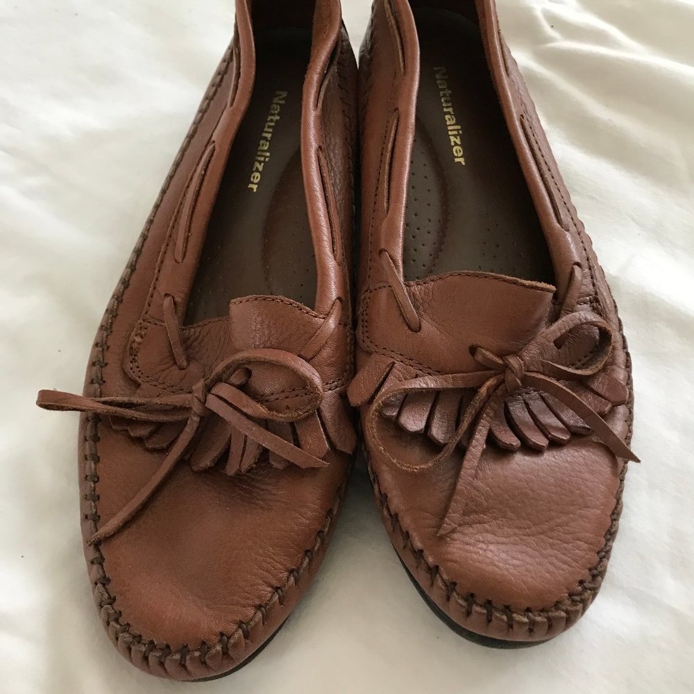 Naturalizer Mocs Brown leather, Sz 8.5